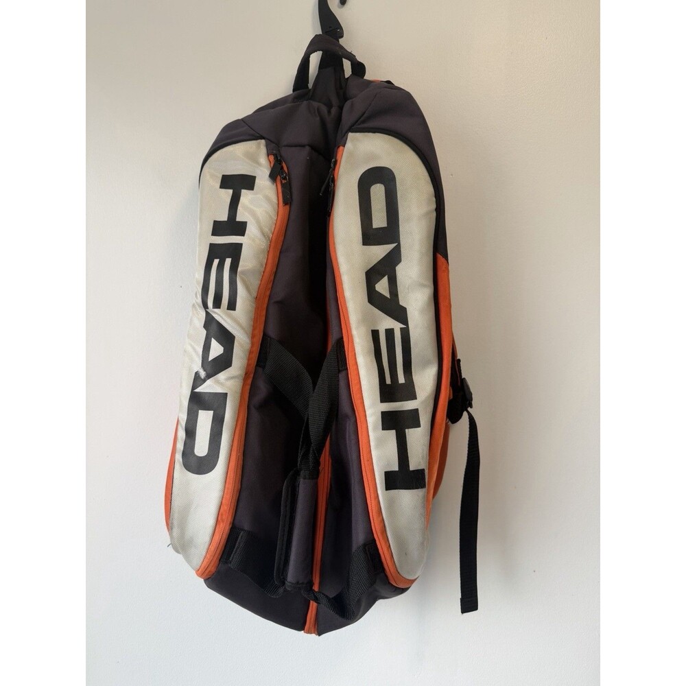 Head Tour Team Supercombi Pickleball Bag Backpack Black Orange Gray Used